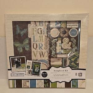 NWOT Colorbök Scrapbook Kit with Butterfly and Alphabet Design